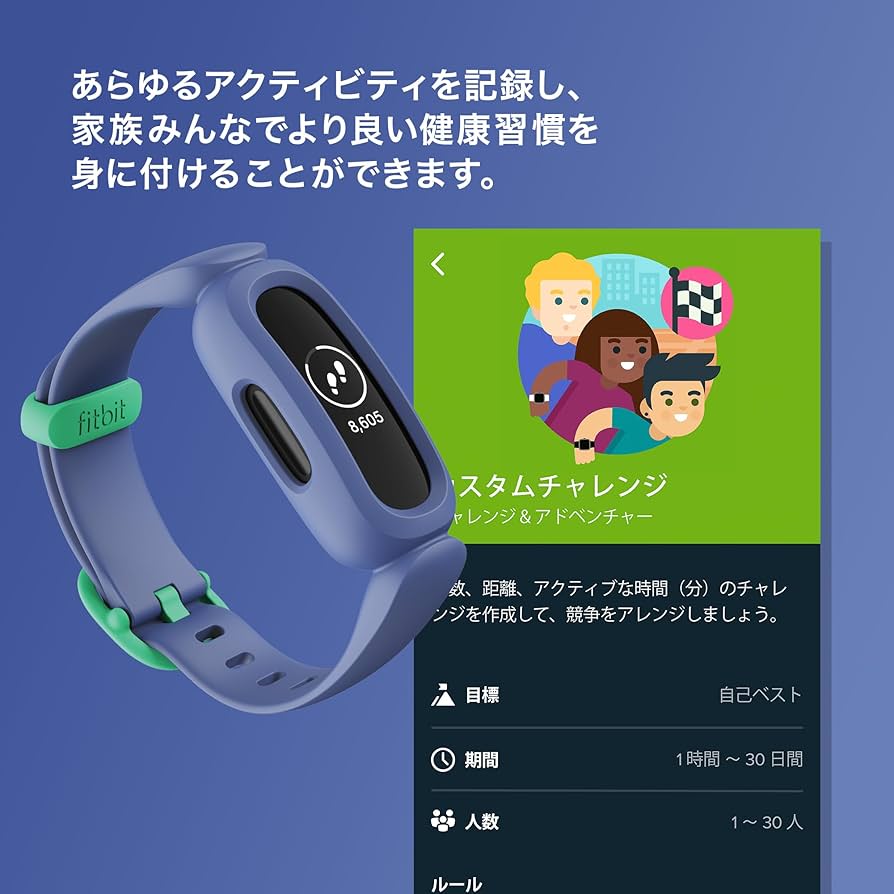 Fitbit - fitbit 子供用トラッカー　開封済み Amazon.co.jp: Fitbit Ace 3 お子様向けトラッカー コズミック